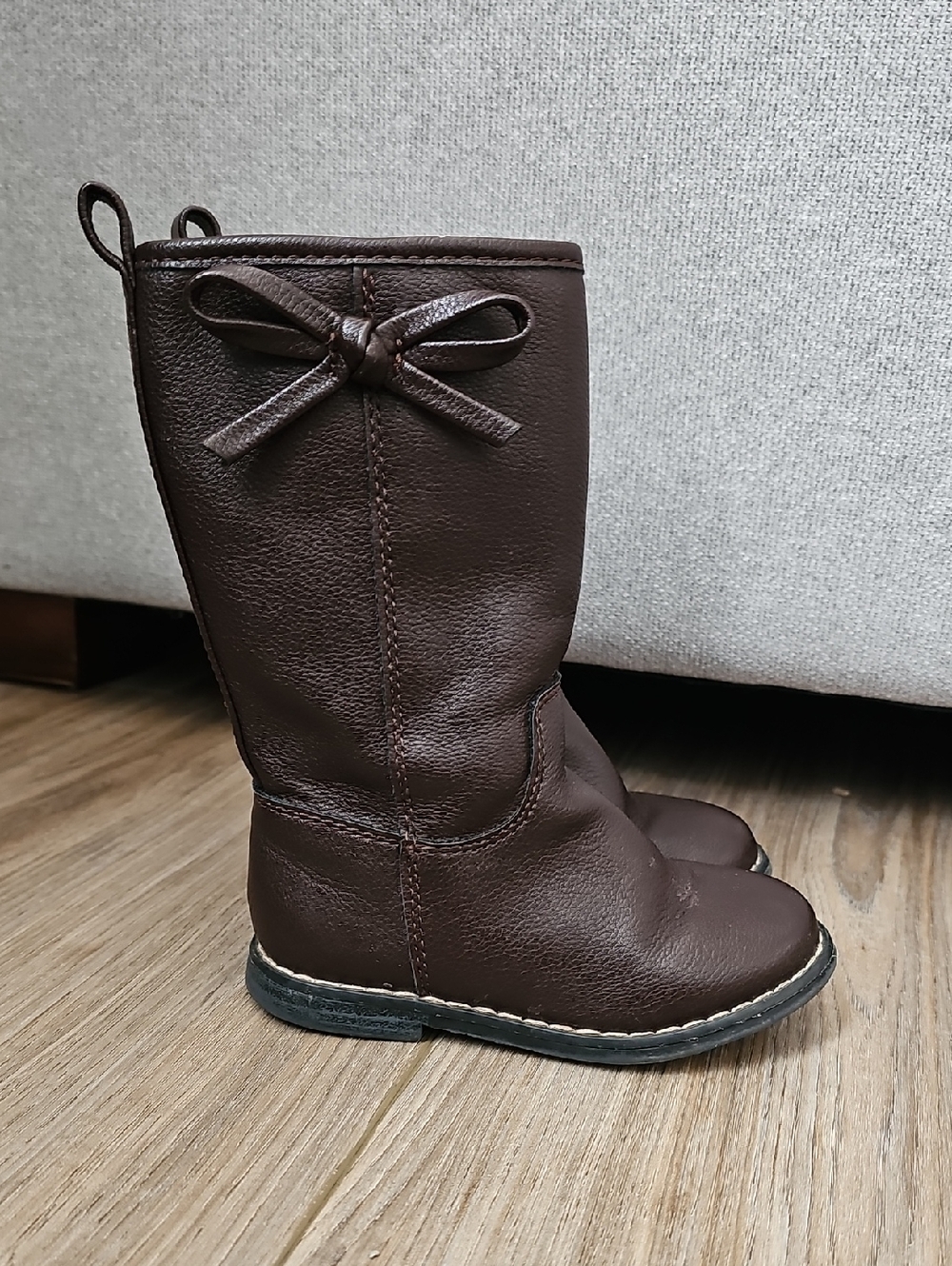 GAP Brown High-knee Bow Accent Boots | Toddler | Baby | Girls